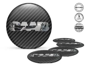 Saab Emblema Cupola Logo Adesivi Cerchio Alta Qualità